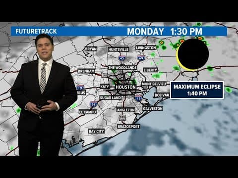 Eclipse forecast: What to expect in the Houston area on Monday, April 8
