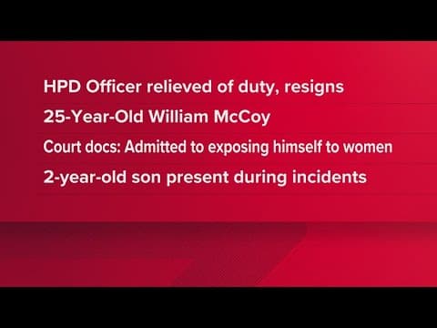 HPD officer resigns after being accused of exposing himself to 2 women