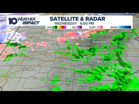 LIVE RADAR: Rain, sleet moving through central Ohio