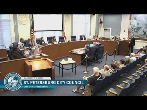 St. Pete City Council considers utility rate increase