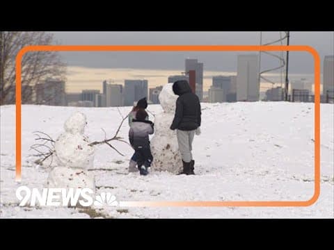 Unexpected snow means making memories — and snowmen