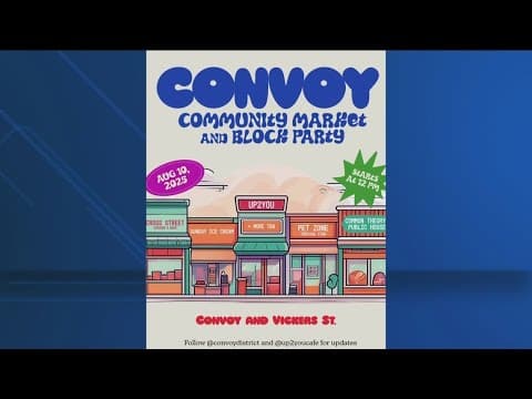 Local vendors, businesses featured at first Convoy Community Market and Block Party