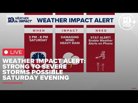 Watch Live: Tracking round of potentially strong to severe storms moving through East TN tonight