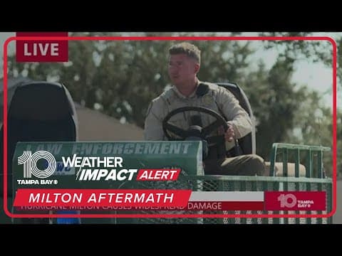 First responders continue recovery efforts in Pasco County following Hurricane Milton