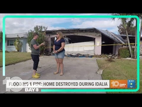 Family in Shore Acres hit by flooding and fire in Hurricane Idalia
