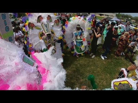 Downtown Super Sunday in New Orleans with the Black Masking Indians