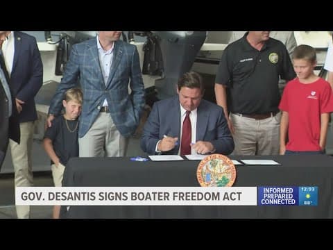 Gov. DeSantis signs Boater Freedom Act