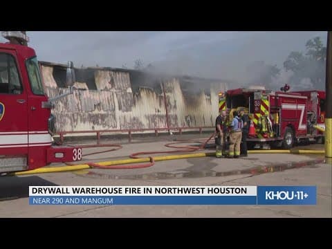 KHOU 11's Trason Bragg reports on 3-alarm fire at warehouse in northwest Houston