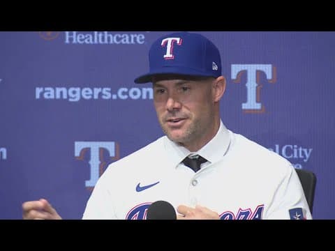 Texas Rangers formally introduce new manager Skip Schumacher