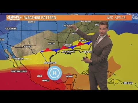 New Orleans Noon Weather: Warm and sunny Thursday, humid Friday