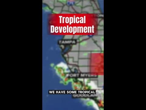 Cooler air on the way to Tampa Bay, and a tropical system on the map