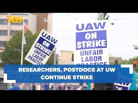 Researchers at UW continue strike over wages, institutional support