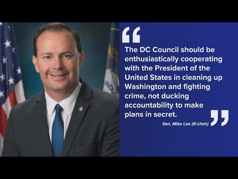 Senator wants to stop DC Council from holding closed-door meetings