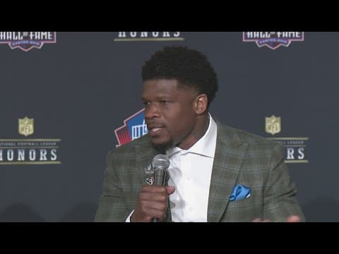 The Houston Texans are honoring Andre Johnson after his election into the Hall of Fame