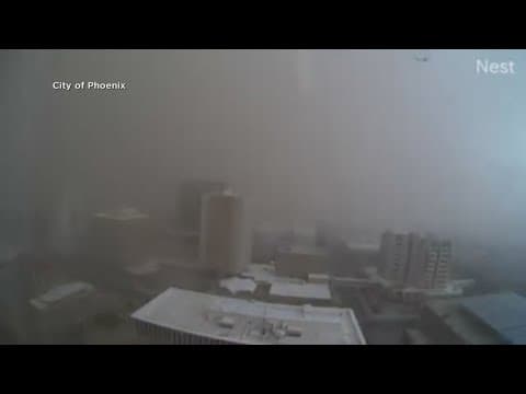 Wall of dust causes power outages in Phoenix, blankets city