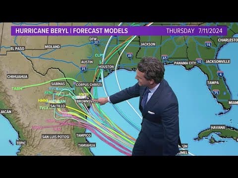 DFW Weather | Where Hurricane Beryl is now, 14 day forecast
