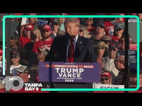 Trump returns to site of Pennsylvania assassination attempt for a major swing-state rally