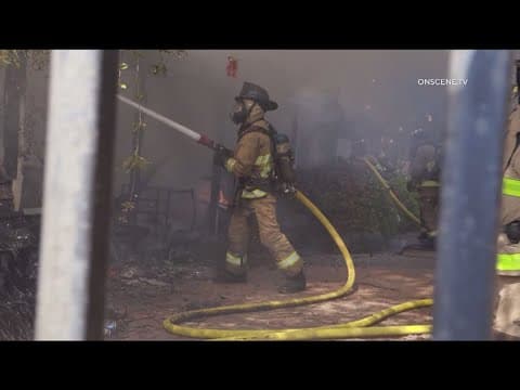 Man rushes into burning Spring Valley apartment to save stranger trapped inside