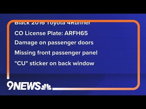 Medina Alert issued for suspect vehicle in hit-and-run that killed pedestrian along I-25 in Denver