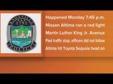 KPD: 4 injured, 2 charged after fleeing traffic stop in East Knoxville