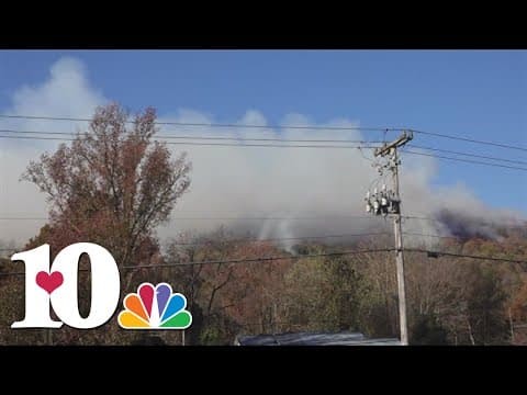 Anderson County crews fighting brush fire in Rocky Top