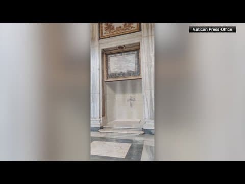 Vatican releases image of Pope Francis' tomb