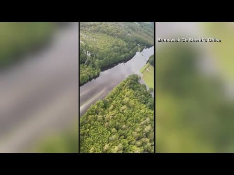 North Carolina flooding shuts down roads