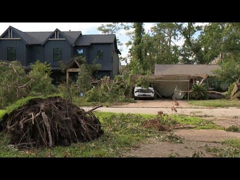 Oak Forest residents clean up damage from Hurricane Beryl