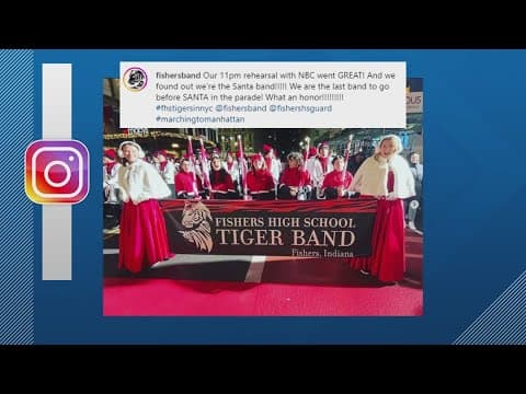 Fishers High School Band will be featured as the 'Santa Band' at Macy's Thanksgiving Day parade