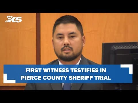 First witness testifies in Pierce County Sheriff Ed Troyer's trial