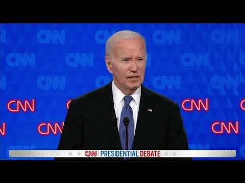 Biden talks border crisis and overwhelmed states | Biden Trump Presidential Debate