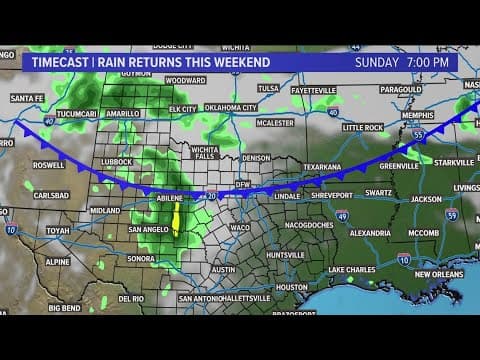 DFW Weather | Rain returns this weekend in 14 day forecast