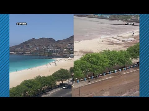 Tropical Storm Erin hits Cabo Verde
