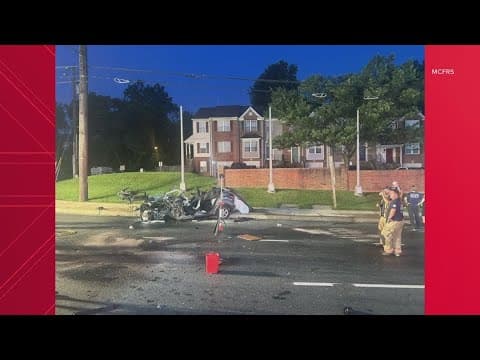 3-vehicle crash shuts down Georgia Avenue in Silver Spring