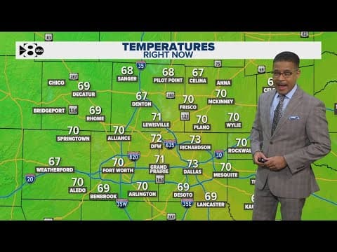 DFW Weather: Temperatures heat up while rain chances go down