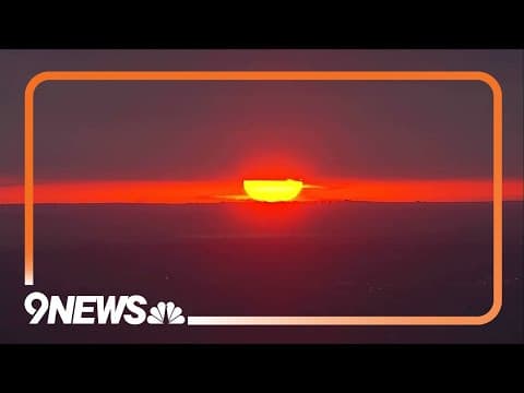 Stunning sunrise in Denver