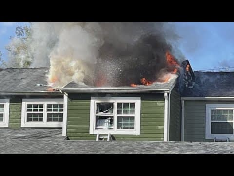 Crews battling apartment fire on Indy's west side