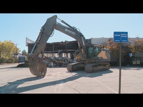 Demolition underway for Real Time Crime Center in Linden neighborhood