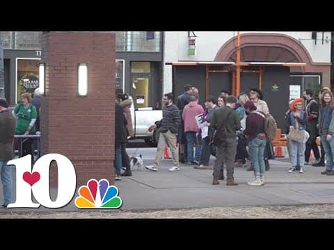 Crowd gathers for downtown 'Enough is Enough Rally' against anti-trans and anti-drag bills