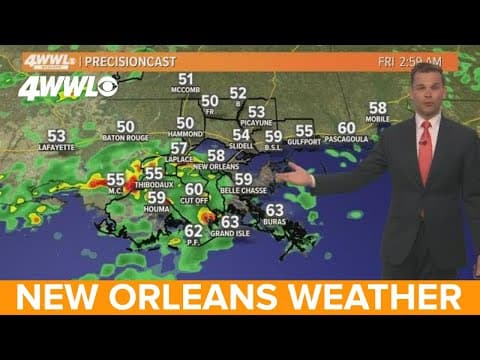 New Orleans weather: Heavy rain Thursday night then warming up