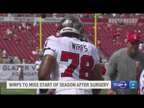 Buccaneers' Wirfs has knee surgery, could miss start of the season, AP source says