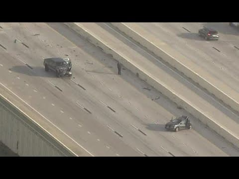 Raw video: Woman killed in crash on Highway 290 near Telge, sheriff says