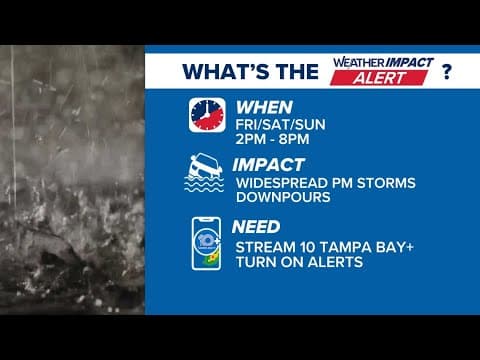 Tracking storms bringing heavy rain across Tampa Bay