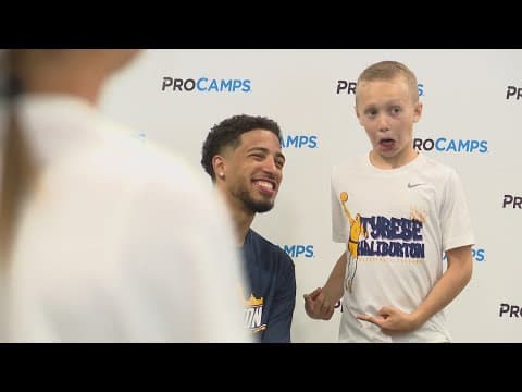 Tyrese Haliburton hosts his third annual pro camp for 325 kids in Carmel
