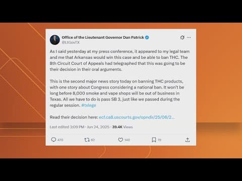 Texas Lt. Gov and Greg Abbott spar over THC bill