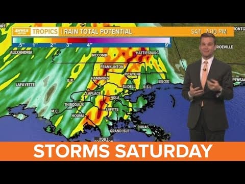 New Orleans Weather: Quiet Friday, storms return Saturday morning