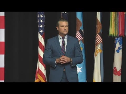 New reaction to Pete Hegseth's speech to military officials