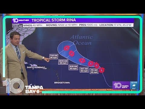 Tracking the Tropics: Tropical Storm Rina forms in the Atlantic, poses no threat to the US
