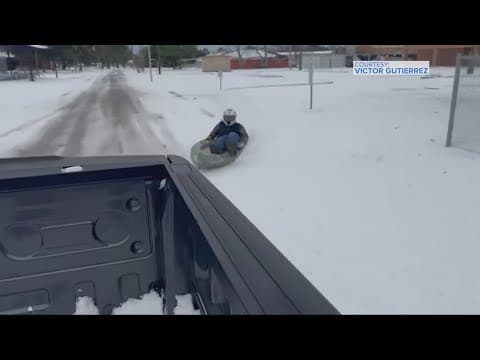 A look back at Houston's rare snow day on Tuesday