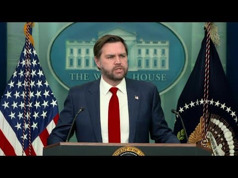 Vance delivers remarks after deadly plane crash near DC